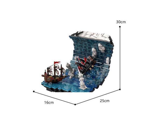 ZITIANYOUBUILD Ship at Sea Static Sculpture 2358 Pieces Building Toys Set MOC