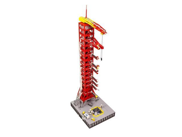 ZITIANYOUBUILD Red Saturn-V Launch Tower Model Building Toy 3292 Pieces Building Set MOC