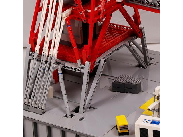 ZITIANYOUBUILD Red Saturn-V Launch Tower Model Building Toy 3292 Pieces Building Set MOC