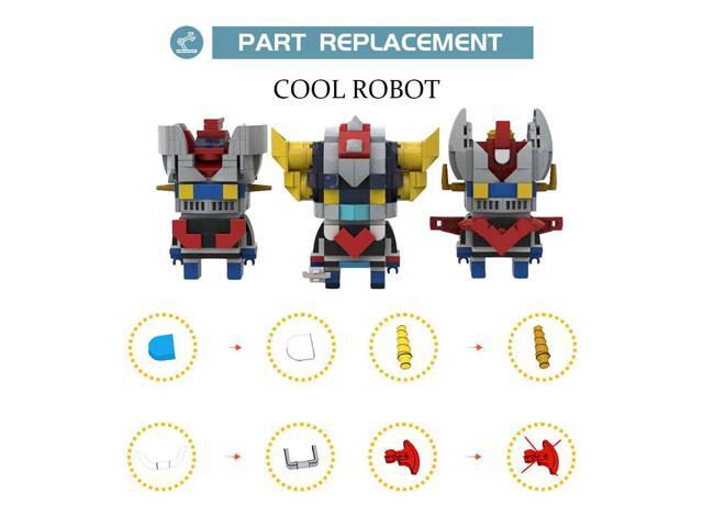 ZITIANYOUBUILD 3-in-1 Mecha Warrior / Iconic Robots 484 Pieces from Sci-Fi Movie MOC