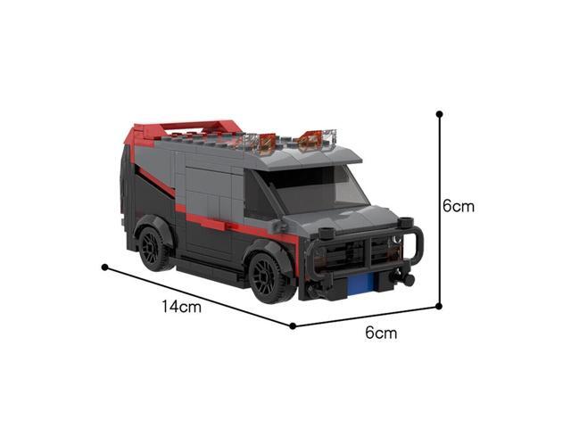 ZITIANYOUBUILD Mini Van Model with Interior 241 Pieces Building Toys Set from Movie MOC