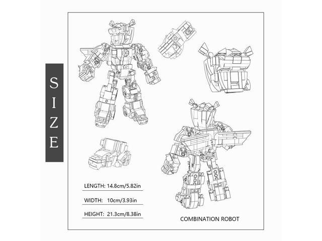 ZITIANYOUBUILD Mecha Robot Model from TV Animation 712 Pieces Building Toys MOC