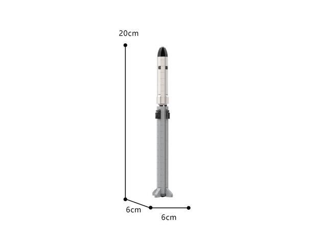 ZITIANYOUBUILD 1:320 Scale Super Heavy Rocket 719 Pieces Building Toys Building Toys MOC