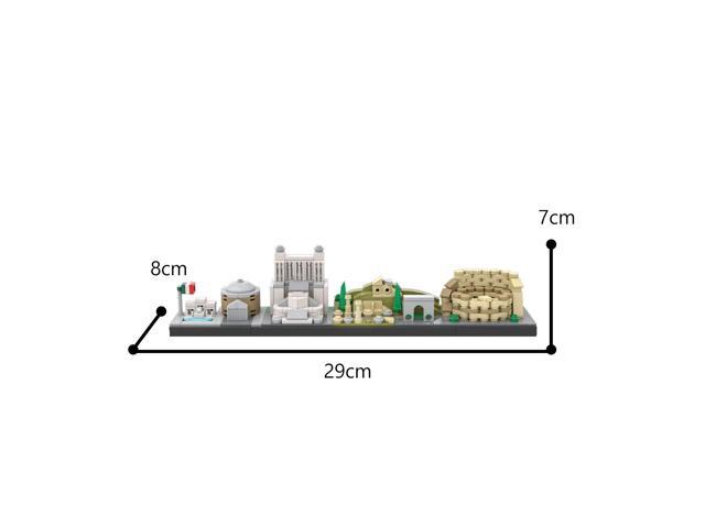 ZITIANYOUBUILD Rome Skyline Architecture Model 373 Pieces for Collection MOC