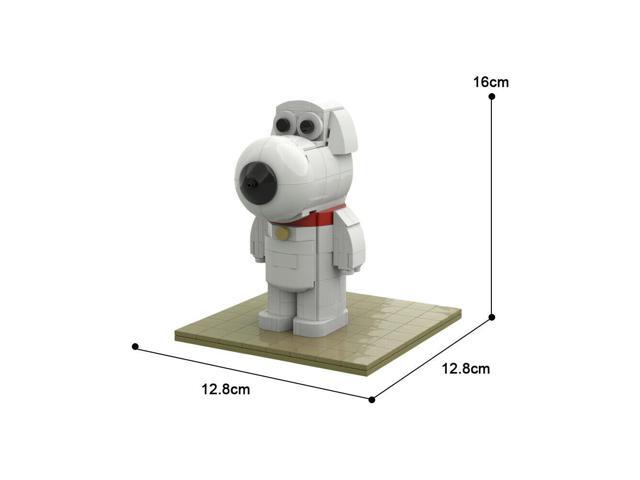 ZITIANYOUBUILD A Cute Dog: BRIAN Model from Film 296 Pieces Building Kit MOC