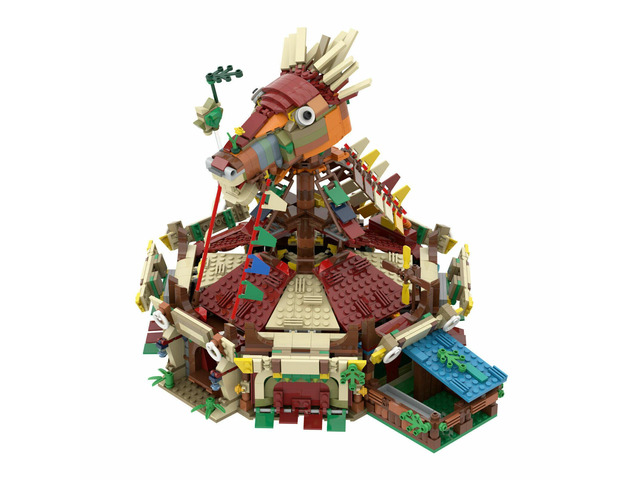 ZITIANYOUBUILD Iconic Stable Horse Head Station from Game 2007 Pieces Building Toys MOC