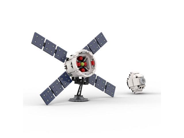 ZITIANYOUBUILD Manned Spaceship Model with AJ10 Engine and Space Capsule 581 Pieces MOC