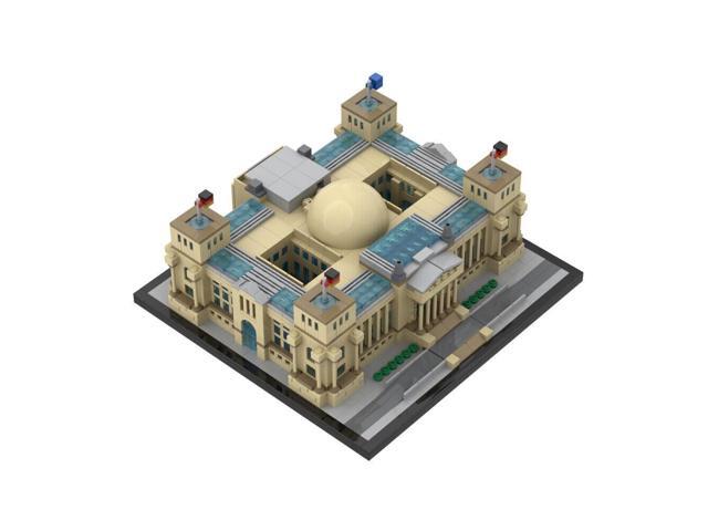 ZITIANYOUBUILD Reichstag - Berlin Modular Building with Interior 2361 Pieces MOC