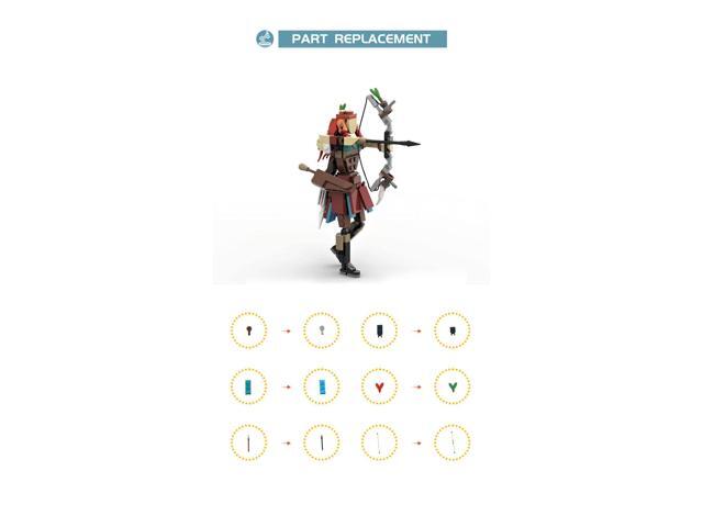 ZITIANYOUBUILD Virtual Character Game Protagonist 240 Pieces Building Toys Set MOC