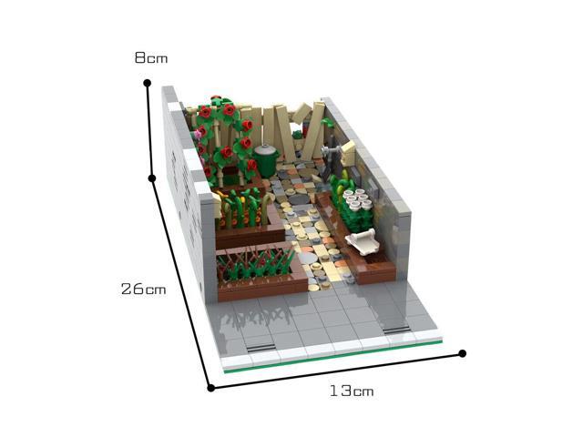 ZITIANYOUBUILD Community Allotment Garden Model Building Toys 681 Pieces MOC