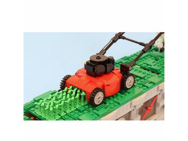 ZITIANYOUBUILD Lawn Mower Man Kinetic Sculpture with Power Functions Building Toys MOC