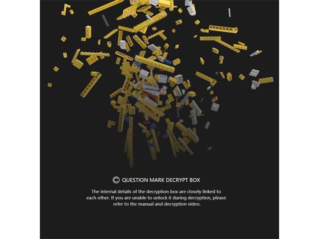 ZITIANYOUBUILD Question Mark Puzzle Box Decryption Box Model 338 Pieces Building Set MOC