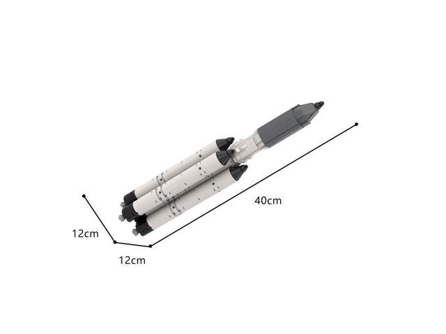 ZITIANYOUBUILD Roscosmos Angara A5 Carrier Rocket with 4 Side Boosters 379 Parts MOC