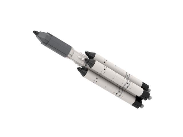 ZITIANYOUBUILD Roscosmos Angara A5 Carrier Rocket with 4 Side Boosters 379 Parts MOC
