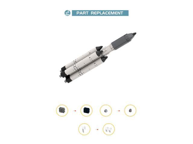 ZITIANYOUBUILD Roscosmos Angara A5 Carrier Rocket with 4 Side Boosters 379 Parts MOC