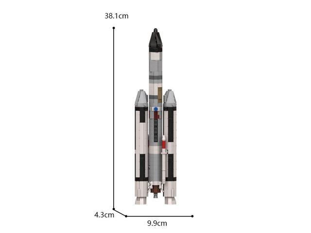 ZITIANYOUBUILD MOC-115393 Space Titan IIIC Rocket Model 1 110 Saturn V scale 898 Pieces for Adults 100% Compatible with LEGO Brand New and High...