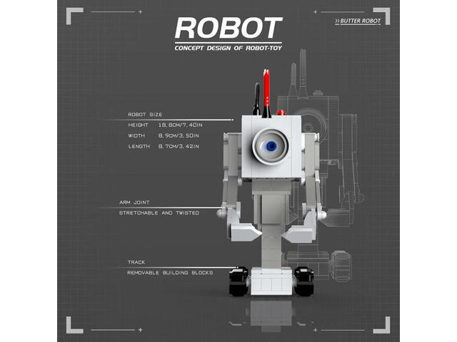 ZITIANYOUBUILD Butter Robot Sentient Robot Model 165 Pieces from Sci-Fi Animation MOC