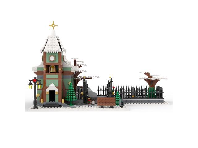 ZITIANYOUBUILD Winter Village Church with Graveyard Toys Sets 906 Pieces MOC