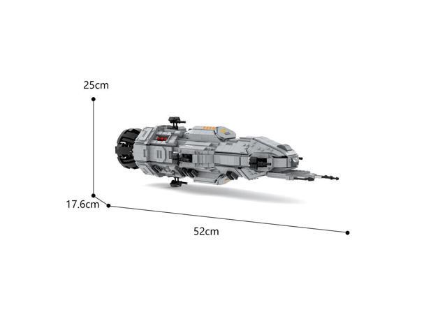 ZITIANYOUBUILD Mid Scale Rocinante Frigate Model with Display Stand 1930 Pieces MOC