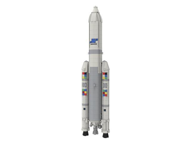 ZITIANYOUBUILD MOC-93722 1 110 Ariane 5 ECA ECA Heavy Space Launch Vehicle Model 1264 Bricks 100% Compatible with LEGO Brand New and High Quality