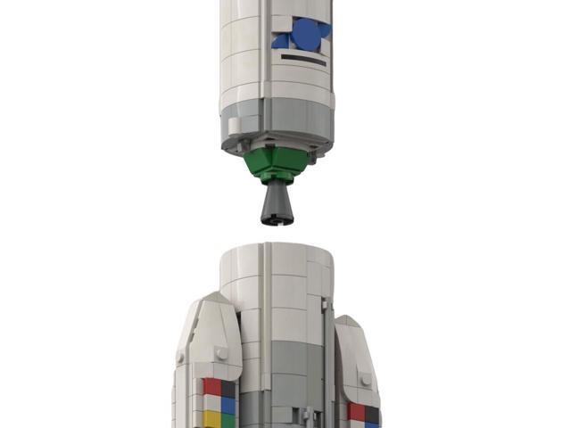 ZITIANYOUBUILD MOC-93722 1 110 Ariane 5 ECA ECA Heavy Space Launch Vehicle Model 1264 Bricks 100% Compatible with LEGO Brand New and High Quality