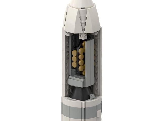 ZITIANYOUBUILD MOC-93722 1 110 Ariane 5 ECA ECA Heavy Space Launch Vehicle Model 1264 Bricks 100% Compatible with LEGO Brand New and High Quality