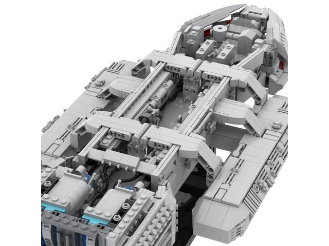 ZITIANYOUBUILD Galactica Ship Model with Stand 2164 Pieces Building Kit from TV Show MOC