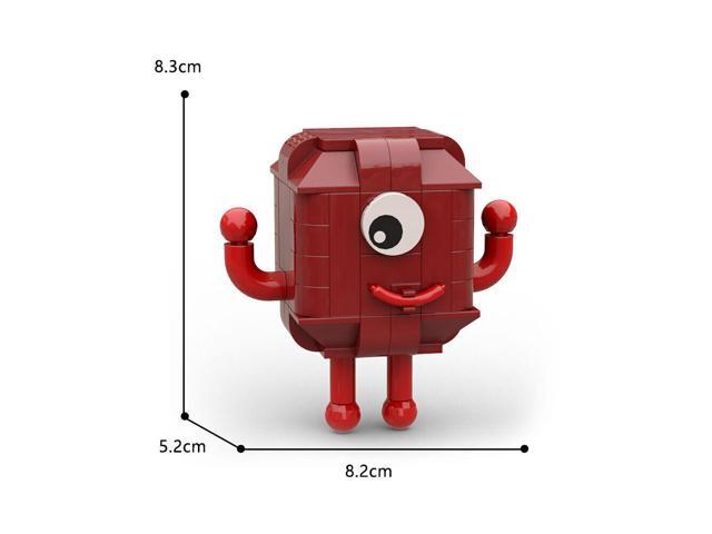 ZITIANYOUBUILD MOC-105148 Numberblocks One Oneeyed Monster Model 6x6x6 Cube with Rounded Corners 101 Pieces for Kids 100% Compatible with LEGO...