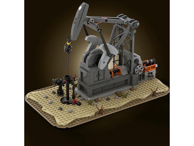 ZITIANYOUBUILD Functioning Oil Pump Jack Oil Derrick 474 Pieces Building Toys Set MOC