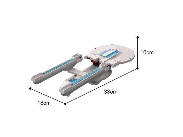 ZITIANYOUBUILD Refit Ship Spaceship Ship Federation Excelsior class Ship 531 Pieces MOC