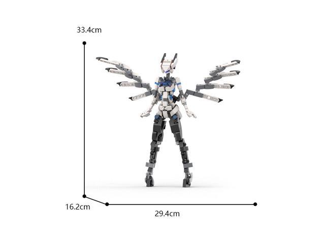 ZITIANYOUBUILD Girl Mobile Suit / Female Robot Model 305 Pieces Mech Suit MOC