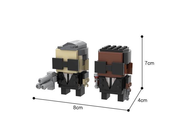 ZITIANYOUBUILD Men Dressed in Black Suits 213 Pieces Building Toys Sets and Packs MOC
