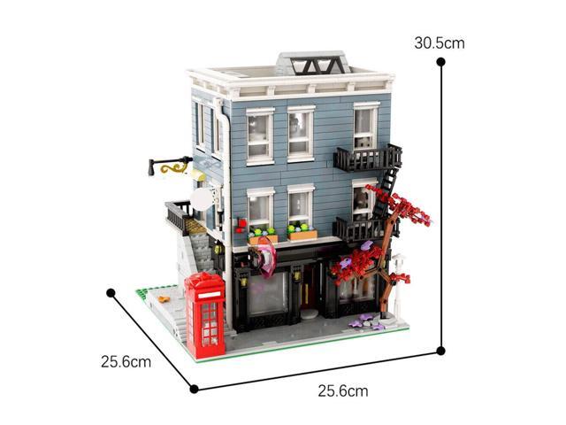 ZITIANYOUBUILD Umbrella Store Modular Building Model with Interior 2683 Pieces MOC