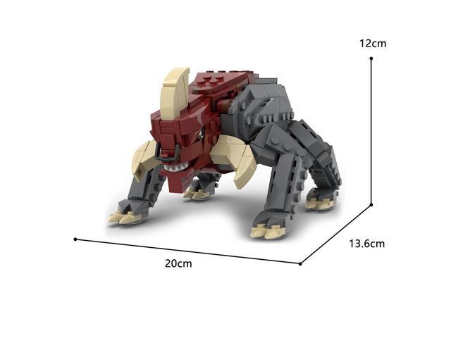ZITIANYOUBUILD Reek Beast Mammal with Horns 487 Pieces Building Toys from Movie MOC