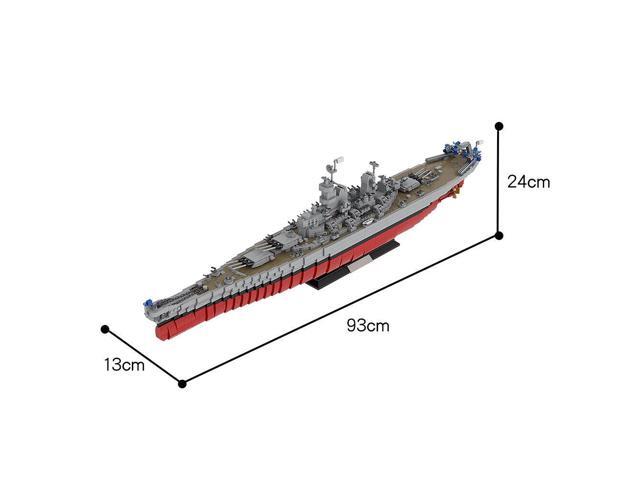 ZITIANYOUBUILD Battleship Ship Model Toys Sets & Packs with Display Stand MOC