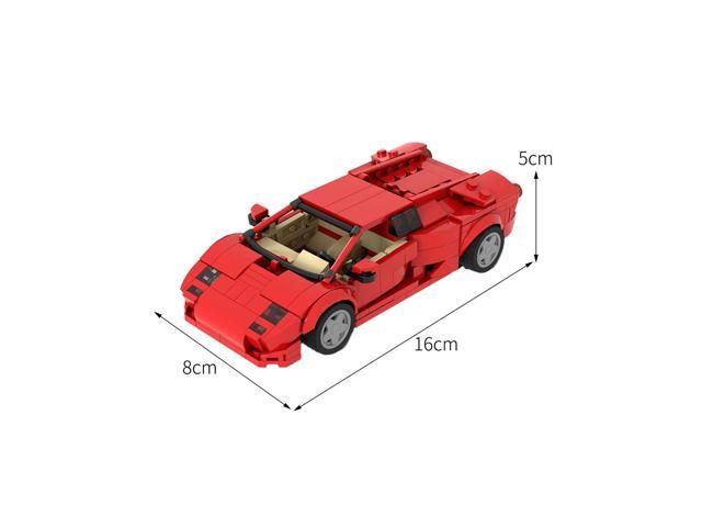 ZITIANYOUBUILD Sports Car Red Version Openable Engine Bay & 2 Seating 383 Pieces MOC