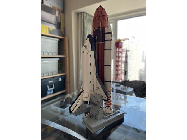 ZITIANYOUBUILD Spaceplane with External Fuel Tank & Stand & Booster 7669 Pieces MOC