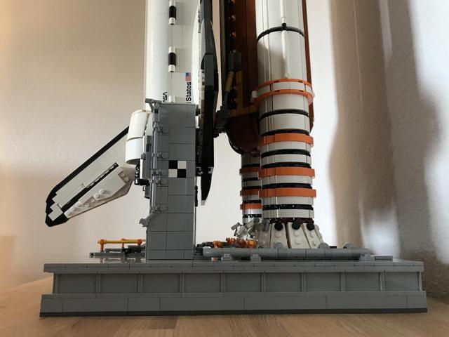 ZITIANYOUBUILD Spaceplane with External Fuel Tank & Stand & Booster 7669 Pieces MOC