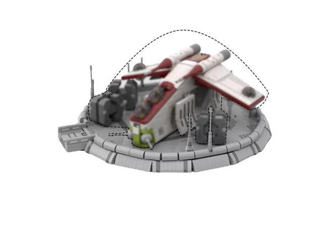 ZITIANYOUBUILD MOC-116074 star wars Kamino Modular Landing Platform Model 1171 Pieces for 75060 Slave 1 & 75021 Republic Gunship 100% Compatible...