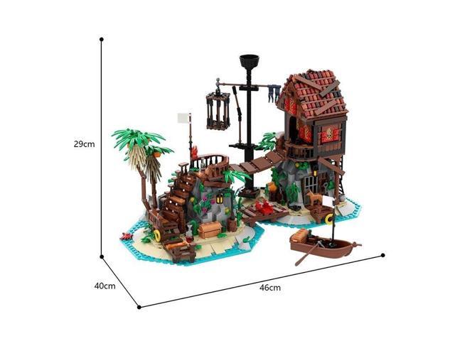 ZITIANYOUBUILD Modular Architecture on the Island Building Toys Set 1448 Pieces MOC