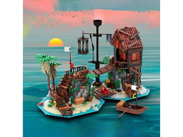 ZITIANYOUBUILD Modular Architecture on the Island Building Toys Set 1448 Pieces MOC