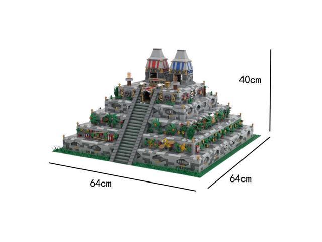 ZITIANYOUBUILD Ancient Mesoamerican Architecture w/ Flat Tops & Stairs 8056 Pieces MOC