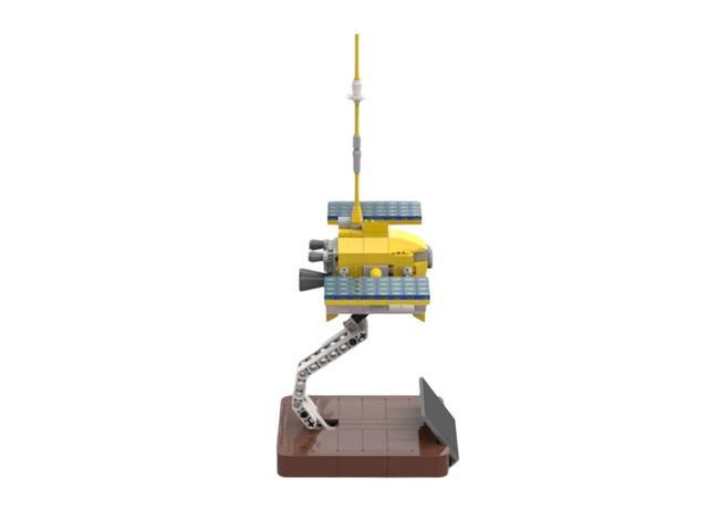 ZITIANYOUBUILD Space Probe Model with Solar Panels and Base 327 Pieces Building Toys MOC