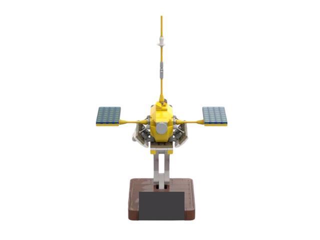 ZITIANYOUBUILD Space Probe Model with Solar Panels and Base 327 Pieces Building Toys MOC