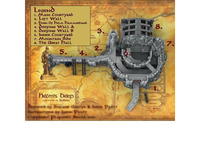 ZITIANYOUBUILD Helm's Deep, UCS Scale Fortress 6184 Pieces Building Toys Set MOC