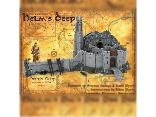 ZITIANYOUBUILD Helm's Deep, UCS Scale Fortress 6184 Pieces Building Toys Set MOC
