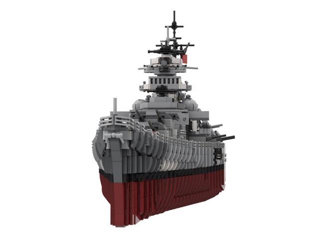 ZITIANYOUBUILD Bismarck Battleship Ship Model 1:200 Scale 7164 Pieces Building Toys MOC