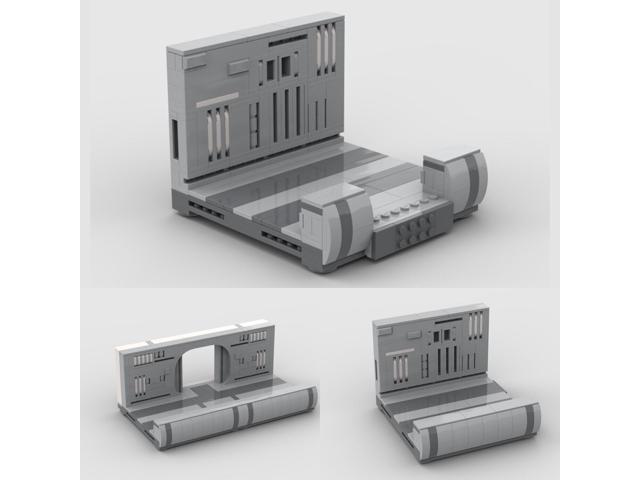 ZITIANYOUBUILD Modular Exterior Corridor System with 4 Entrances 1147 Pieces MOC