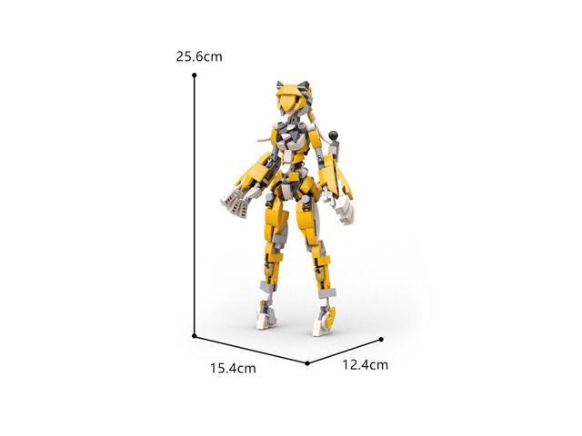 ZITIANYOUBUILD Robot Girl Tiger Girl Mech Model with Movable Joints 314 Pieces MOC
