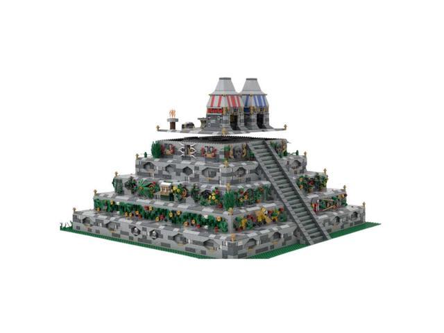 ZITIANYOUBUILD Ancient Mesoamerican Architecture w/ Flat Tops & Stairs 8056 Pieces MOC